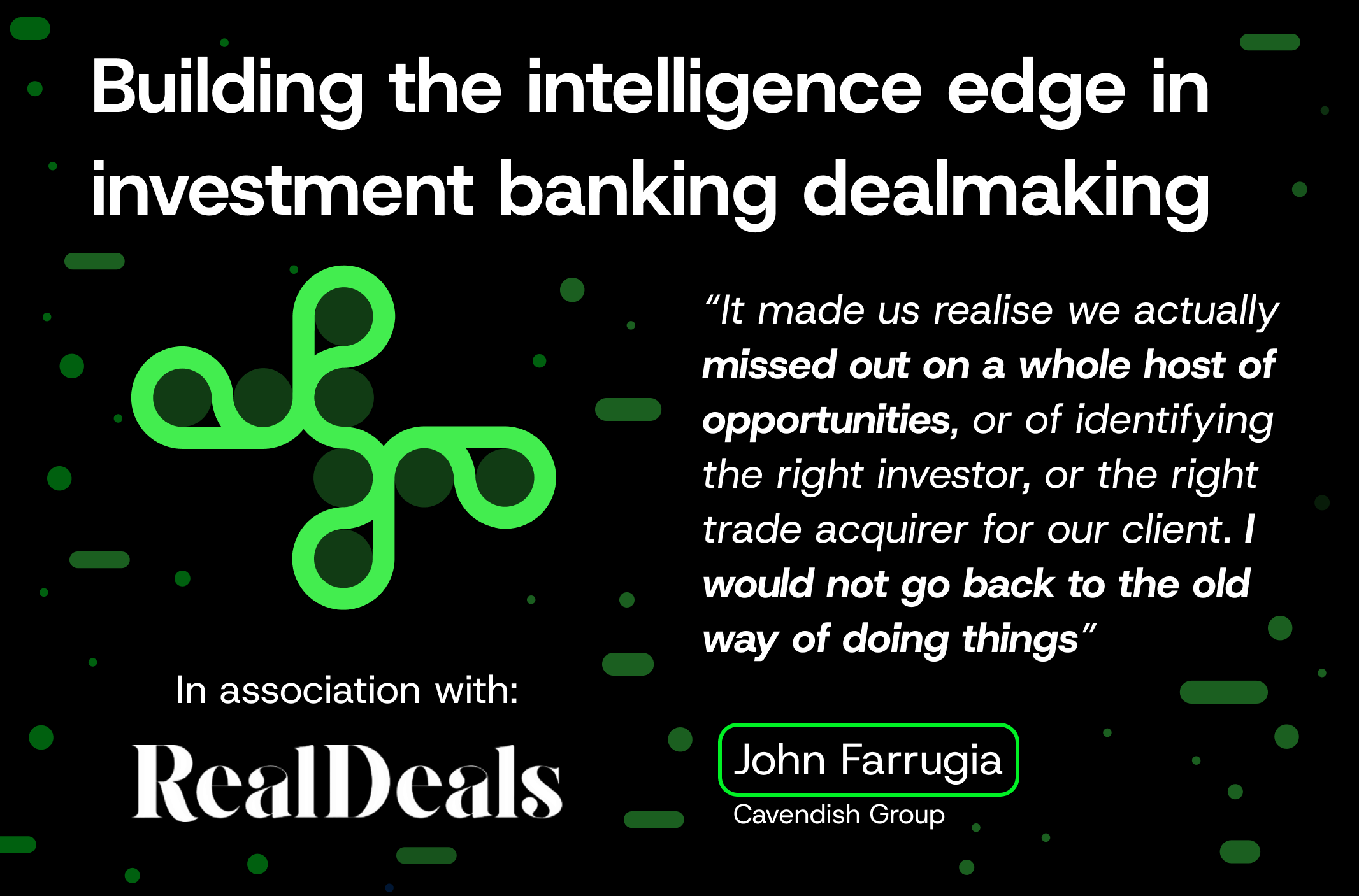 Investment banking: The buyer list is where deals are won and lost